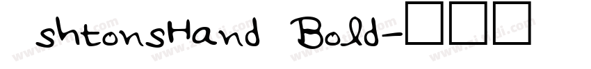 AshtonsHand Bold字体转换